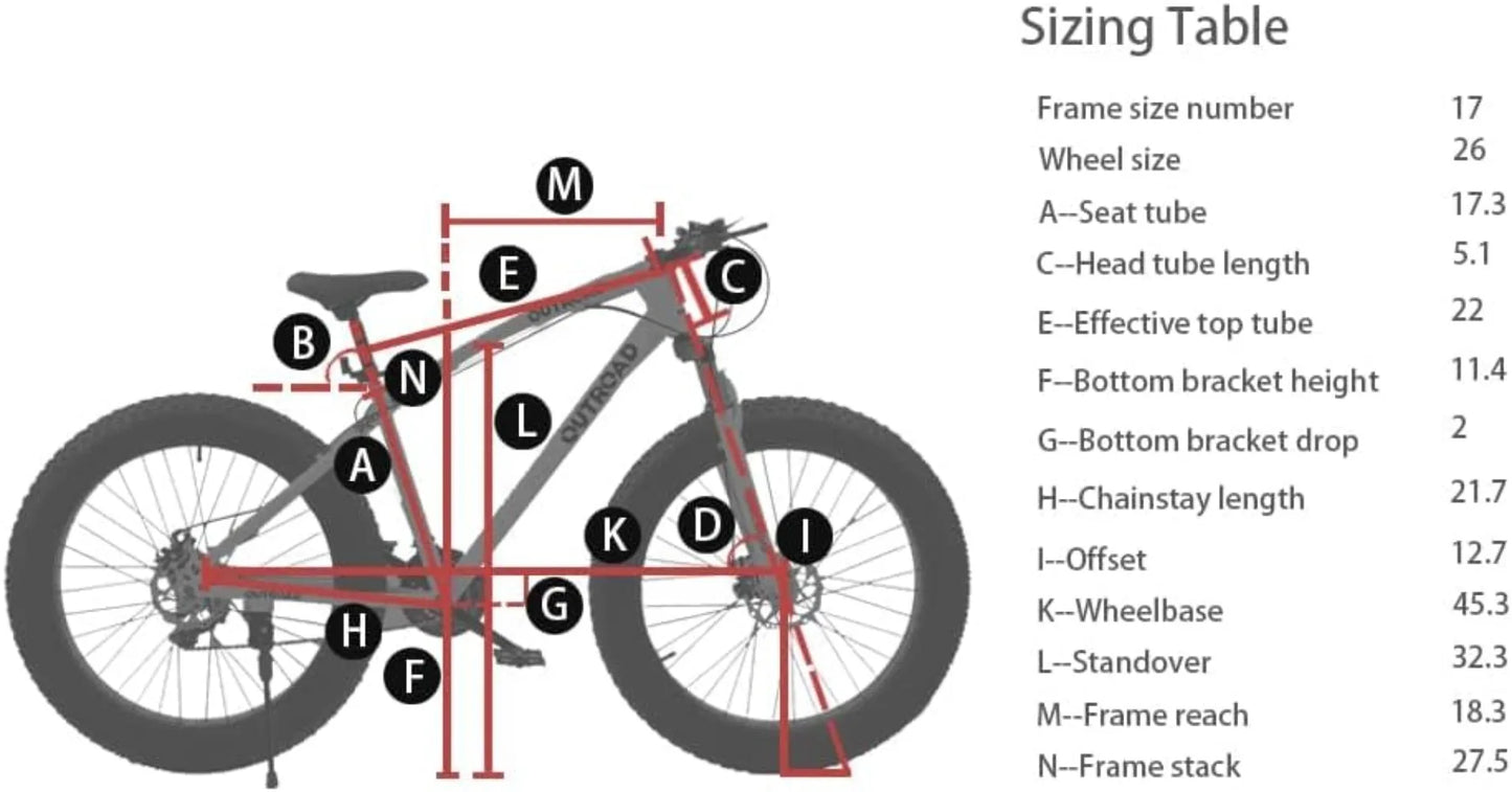 Tire Mountain Bike with 26 inch Wheels