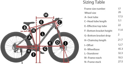 Tire Mountain Bike with 26 inch Wheels