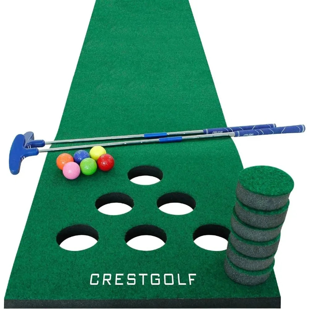 Golf Pong Mat Game Set Green Mat,Golf Putting Mat