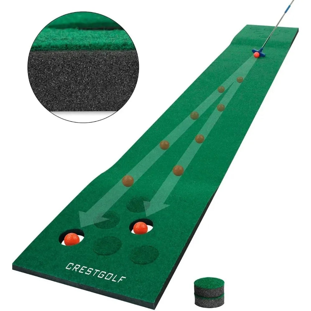 Golf Pong Mat Game Set Green Mat,Golf Putting Mat