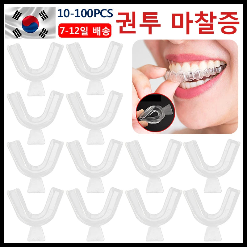 10-100Pcs Silicone Mouth Guard Night Anti Snoring